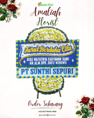 Papan Bunga Duka di Srono